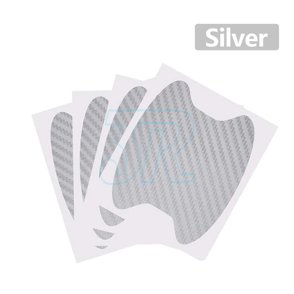 Black/SilverCar Door Handle Protector Film AntiScratch Sticker Accessories Trims - view 11