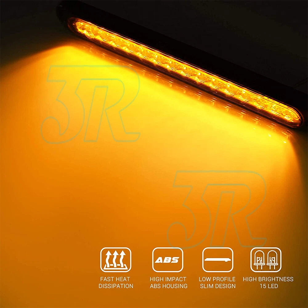 6x 15 LED Tail Lights UTE STOP Brake Indicator Reverse Slim Truck Trailer Lights - view 2