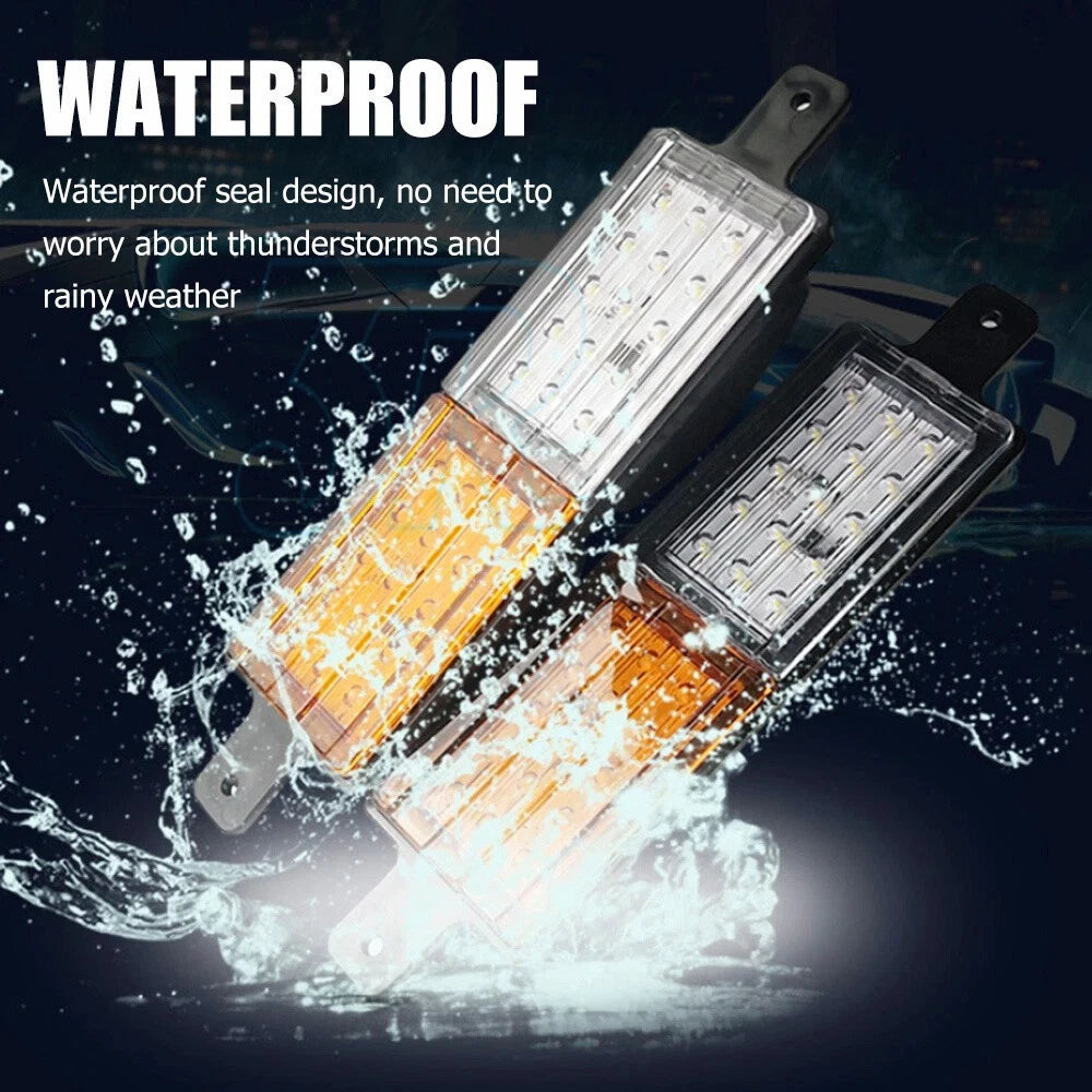 2X 30 LED Bullbar Indicator Lights Front DRL Amber Park For ARB TJM Marker Lamp - view 2