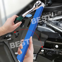 Spanner Extension Wrench Set Offset Ratchet Spanner Extender with-Adapter Socket - view 5