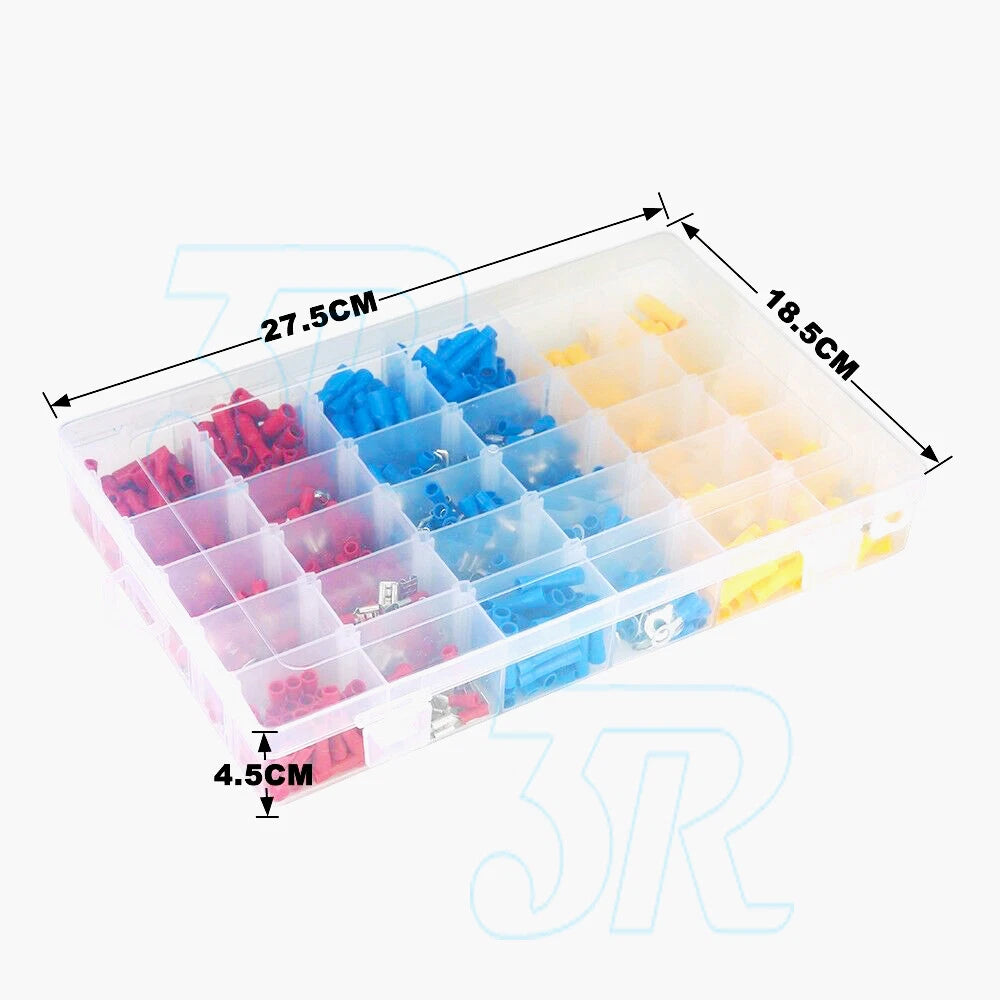 720pcs Crimp Terminals Insulated Electrical Wire Butt Connector Assorted Kit - view 6