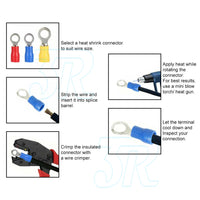 720pcs Crimp Terminals Insulated Electrical Wire Butt Connector Assorted Kit - view 7