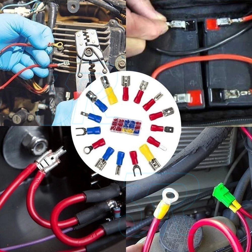 720pcs Crimp Terminals Insulated Electrical Wire Butt Connector Assorted Kit - view 8