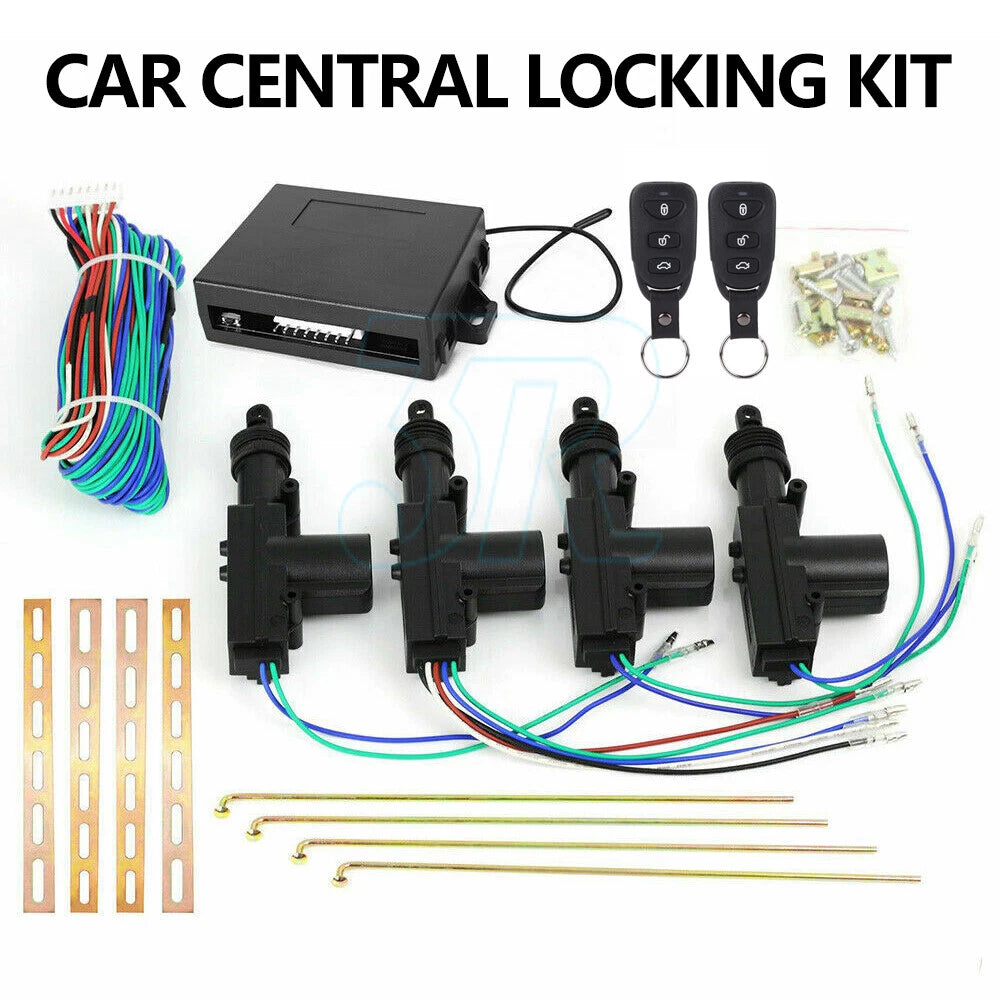 Remote Control Auto Car Keyless Entry Security System 4 Door Central Locking Kit - view 1