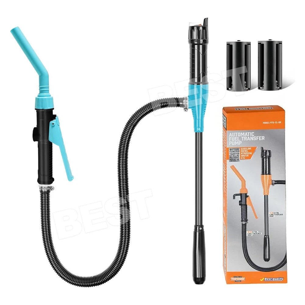 2.4 Gallon Electric Syphon Pump Battery Operated Petrol Oil Water Fuel Transfer - view 1