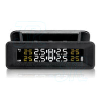 Solar Wireless Car TPMS Tire Monitor Tyre Pressure Monitoring System + 4 Sensors - view 1
