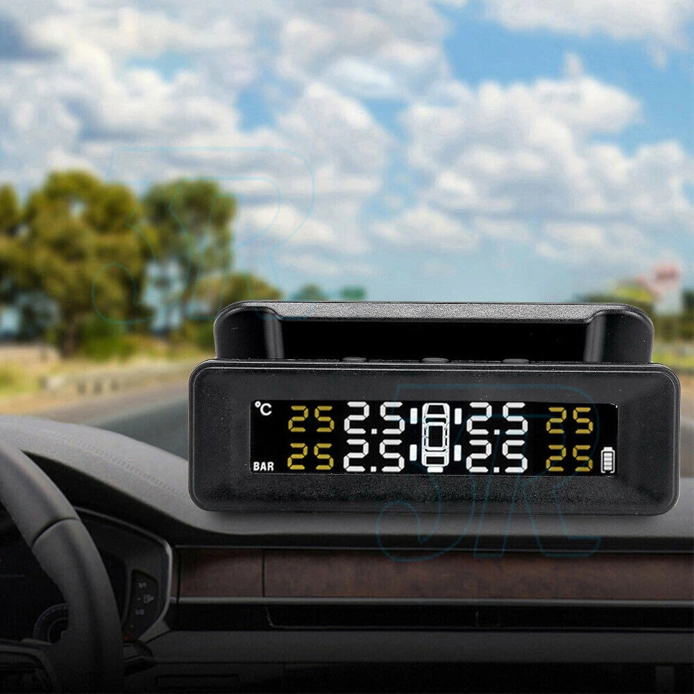 Solar Wireless Car TPMS Tire Monitor Tyre Pressure Monitoring System + 4 Sensors - view 8