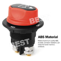 Mini Battery Master Switch For Marine, Auto, RV 12, 24v Boat Rotary Switch - view 2