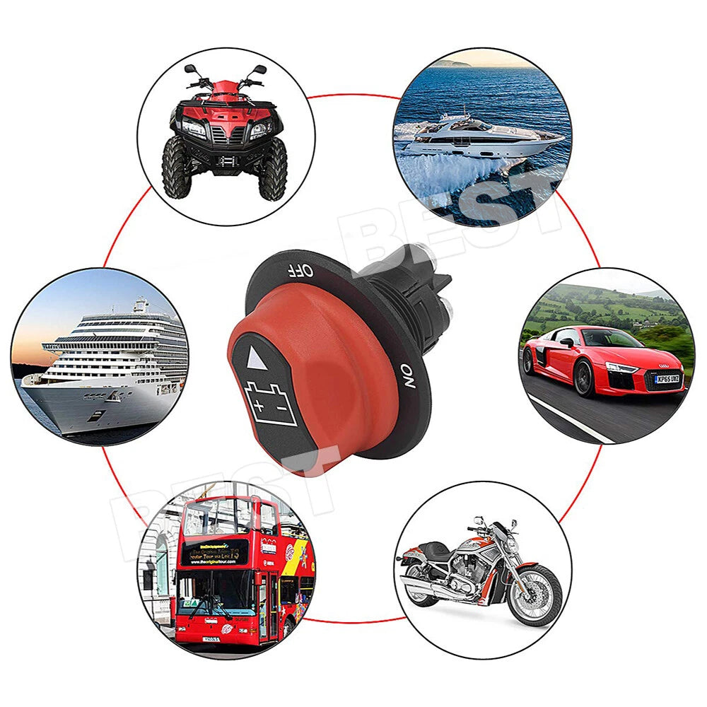 Mini Battery Master Switch For Marine, Auto, RV 12, 24v Boat Rotary Switch - view 5