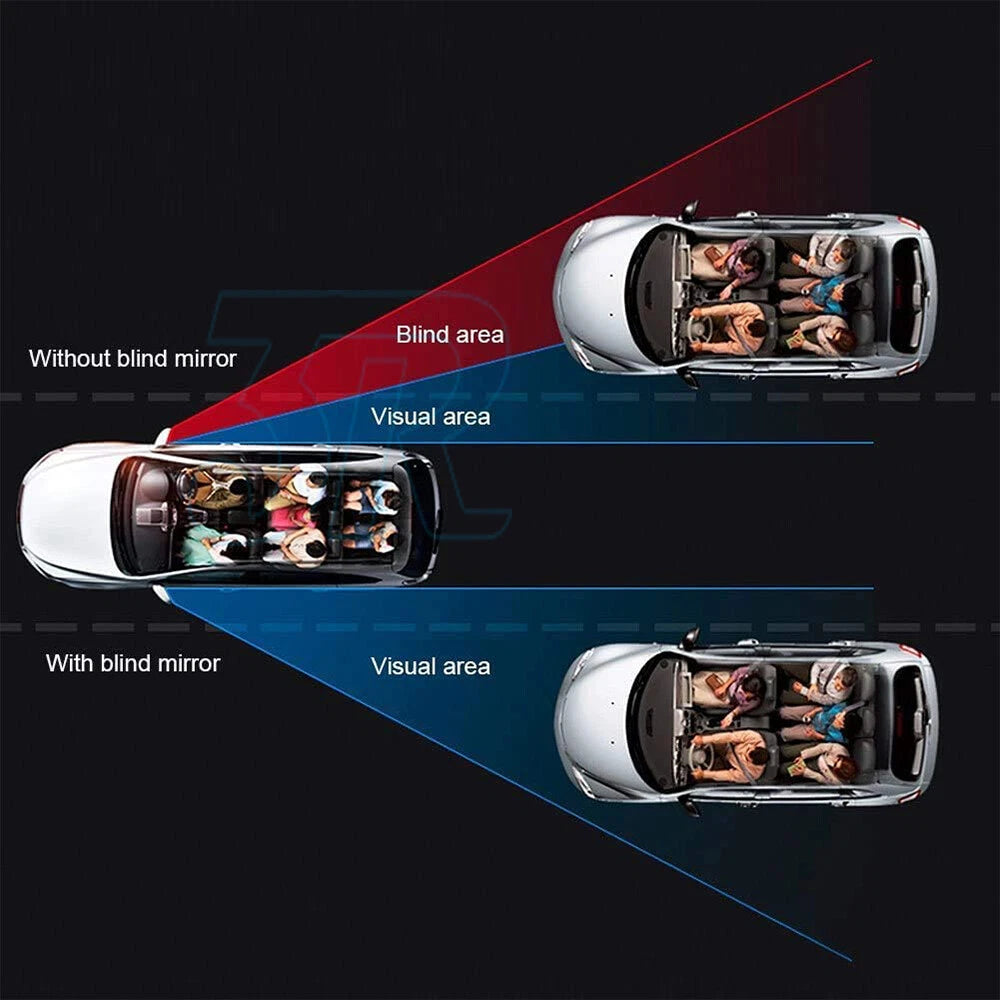 8x Blind Spot Car Mirror Rimless Wide Angle Convex Mirrors Frameless Glass - view 3