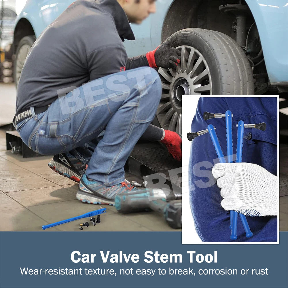 43pcs Car Tyre Valve Stem Puller base Quick Remover Tire Repair Installer Tool - view 2