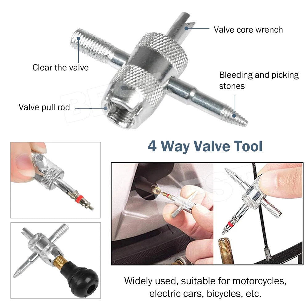 43pcs Car Tyre Valve Stem Puller base Quick Remover Tire Repair Installer Tool - view 5