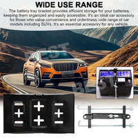 Universal Metal Car Battery Tray Adjustable Hold Down Clamp Bracket Kit Cycle - view 7