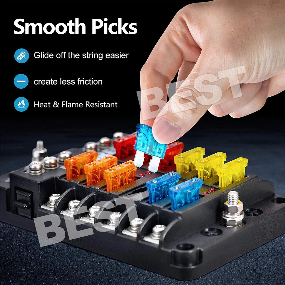 12 Way Auto LED Blade Fuse Box Block Holder 12V 32V Car Power Distribution Relay - view 2