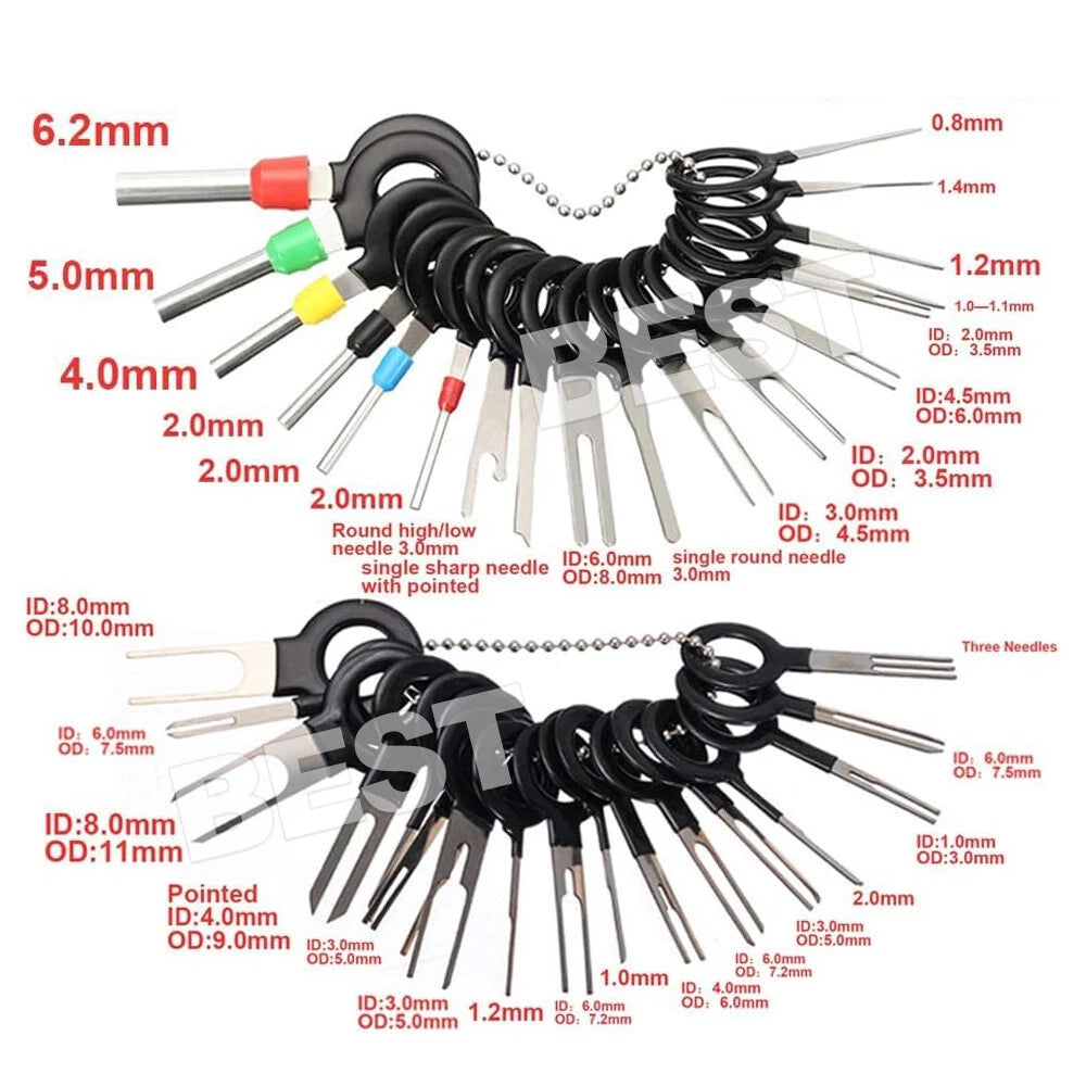 100x Set Pin Ejector Wire Kit Extractor Auto Terminal Removal Tool Connector - view 2