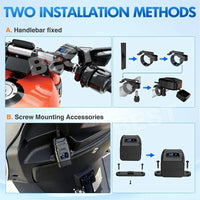 Dual USB Port Motorcycle Fast Charger Socket LED Voltmeter Display ON/OFF Switch - view 6