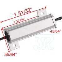 4X 50W DC 12V 6Ω LED Bulb Load Resistors Fix Turn Signal OBC Error Fast Blink - view 6