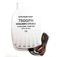 12V Boat Automatic Bilge Water Pump 750GPH Marine Submersible Float Switch - view 7