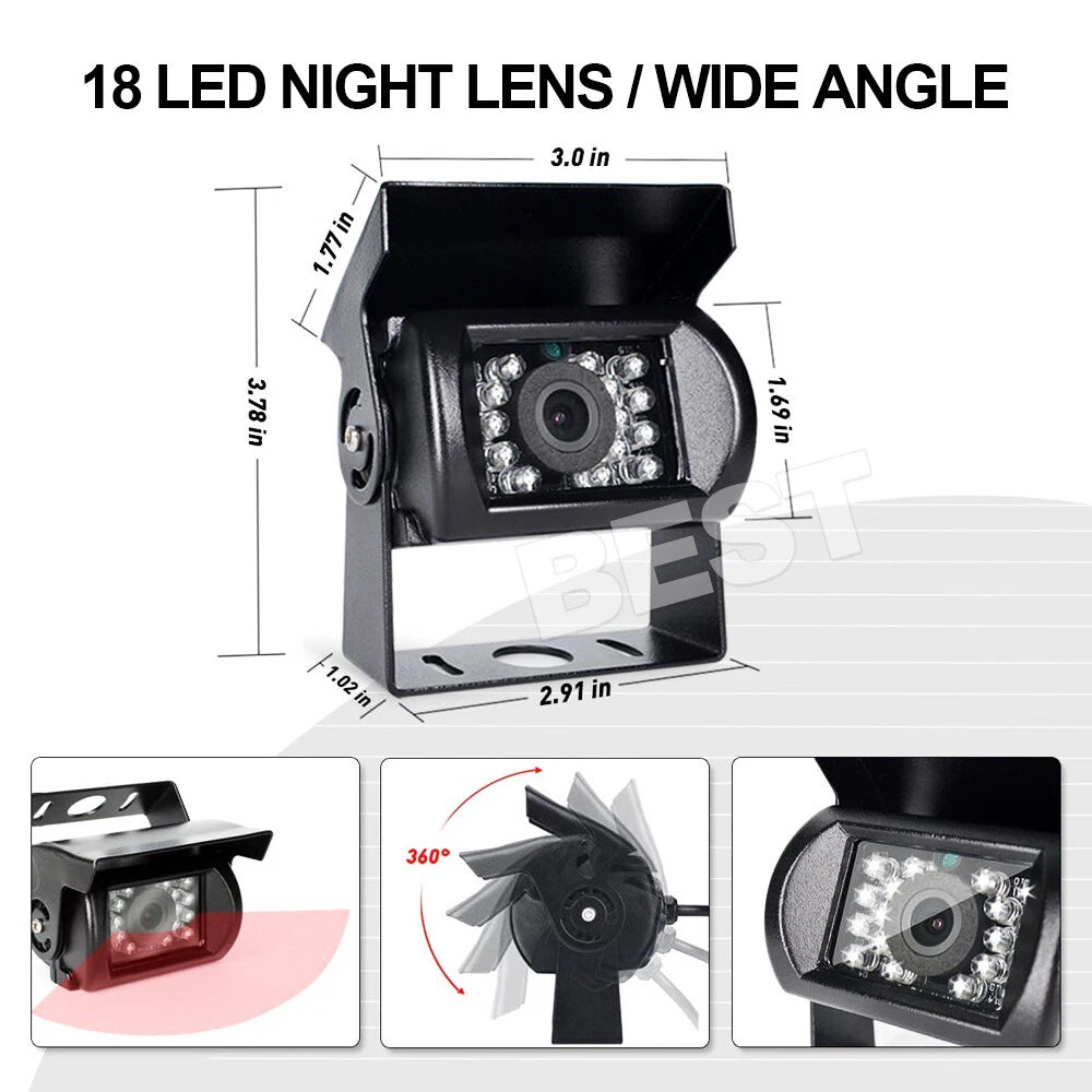 18 IR CCD Car Reverse Camera Heavy Duty Rear View Reversing Kit - view 9