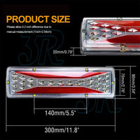 2x LED TRAILER LIGHTS TAIL LAMP STOP DYNAMIC INDICATOR 4WD CAMPER UTE 12V - view 7