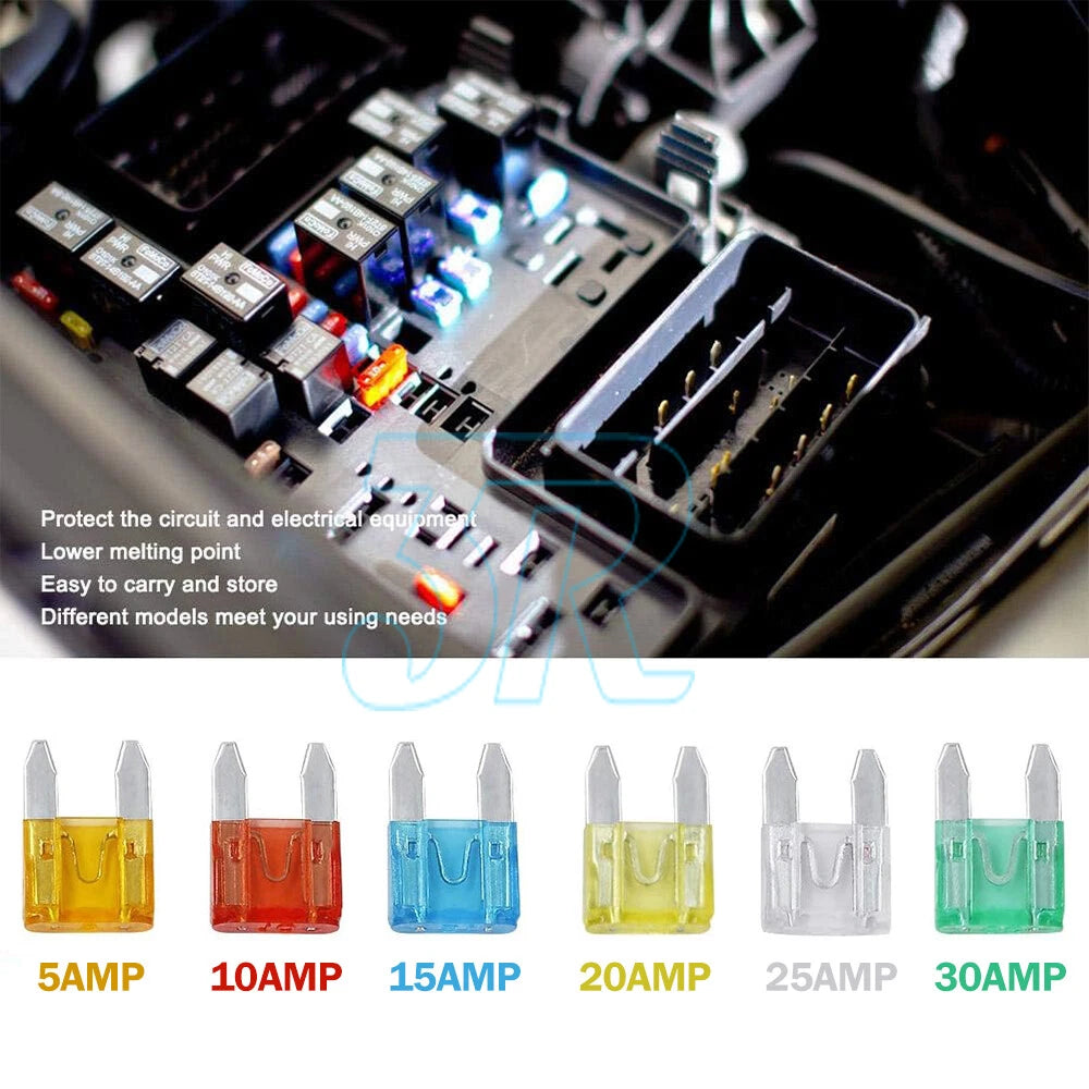 120Pcs Mini Car Fuse Set Mixed Blade Car Fuses Kit For Auto Car Truck 5A-30A - view 1