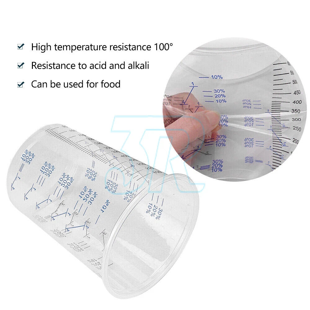 Graduated Paint Measuring Cups Resin Epoxy Ratios Mixing Cup Kits - view 3