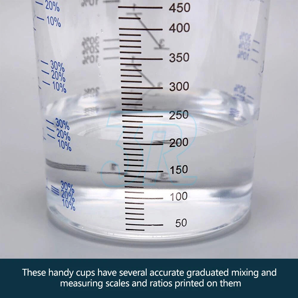Graduated Paint Measuring Cups Resin Epoxy Ratios Mixing Cup Kits - view 6