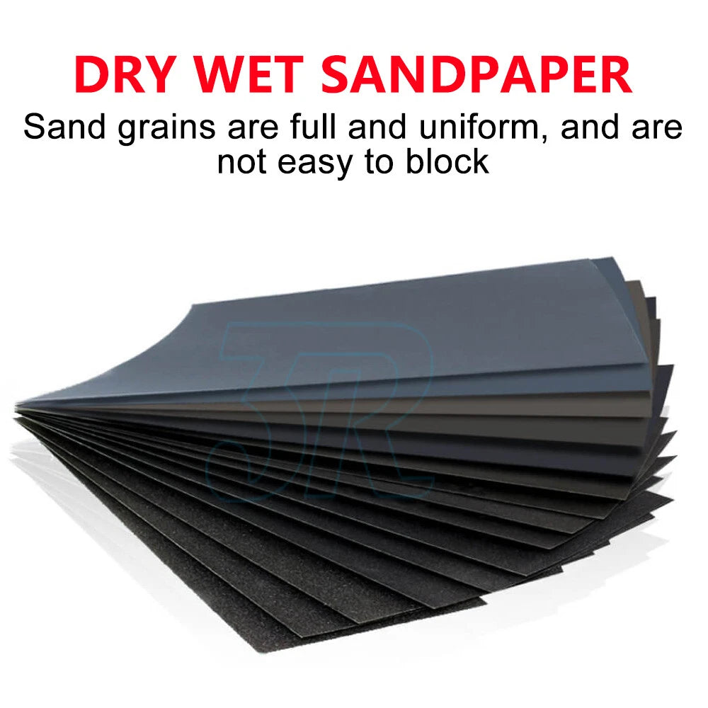 36x Sandpaper Wet Dry Sanding Sheet 400 600 800 1000 1200 1500 2000 3000 Grit - view 1