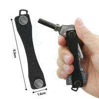 Smart Key Holder Organizer Compact Pocket Size Folder Keychain Ring Aluminium - view 5