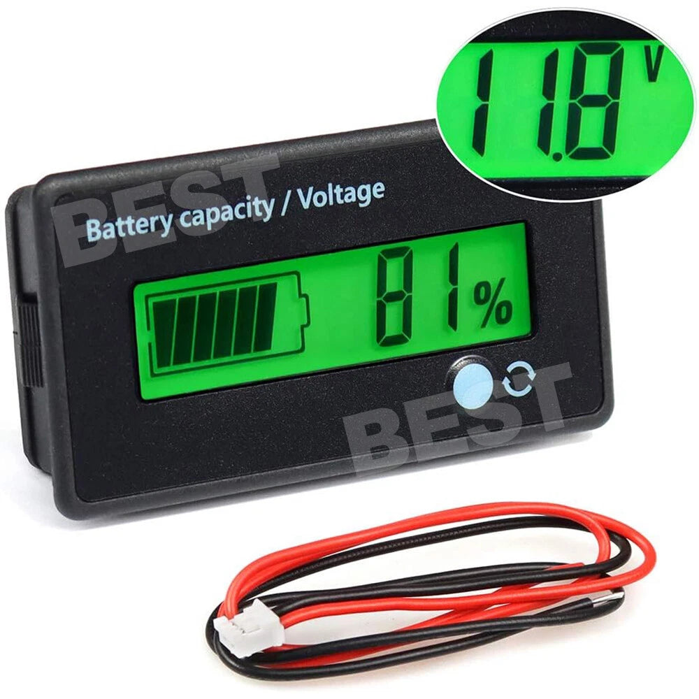 12V-48V Volt Meter Battery Status Indicator Voltage Voltmeter Monitor Caravan - view 2