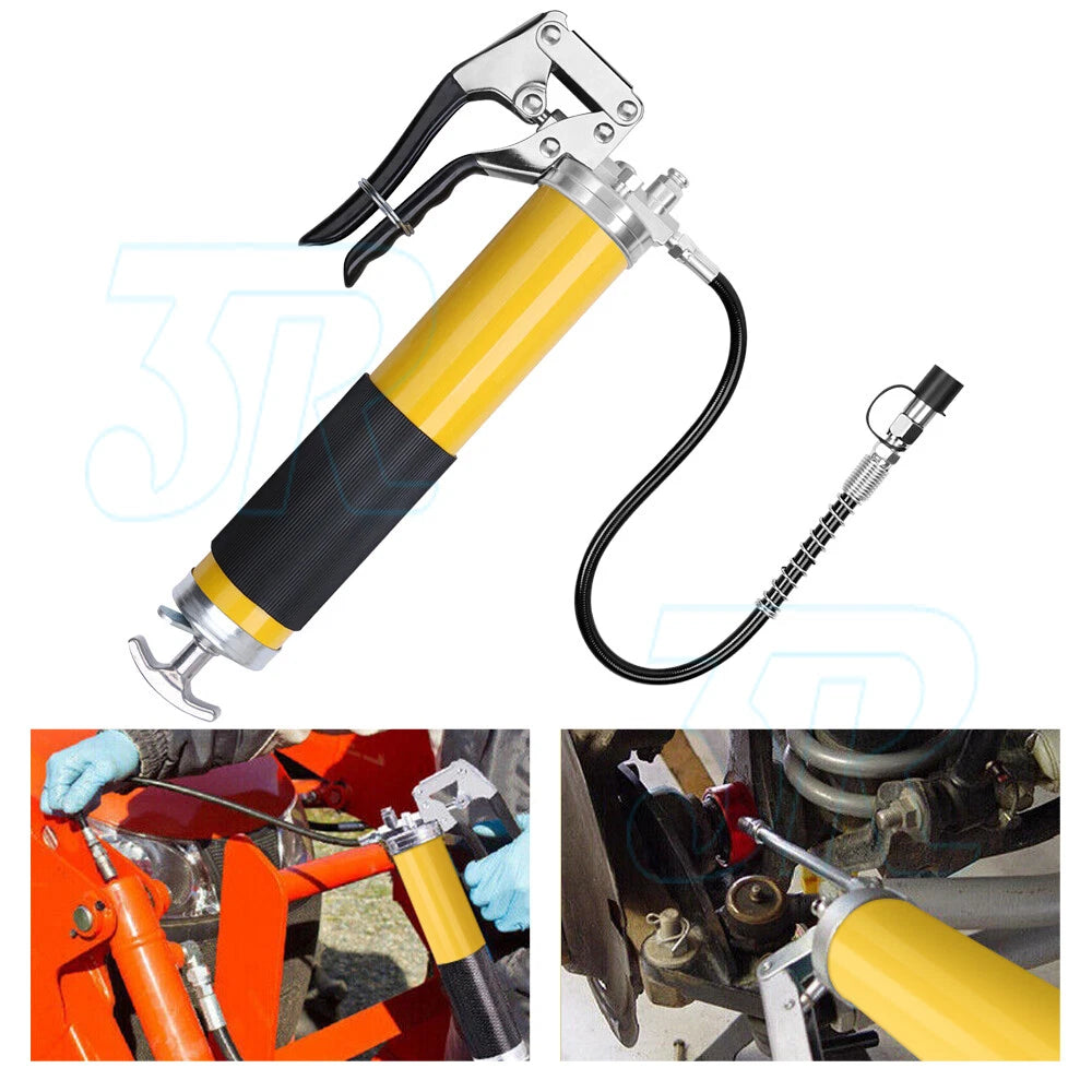 18” Grease Gun 8000PSI Grip Flex Hose 2 Working Connectors - view 7