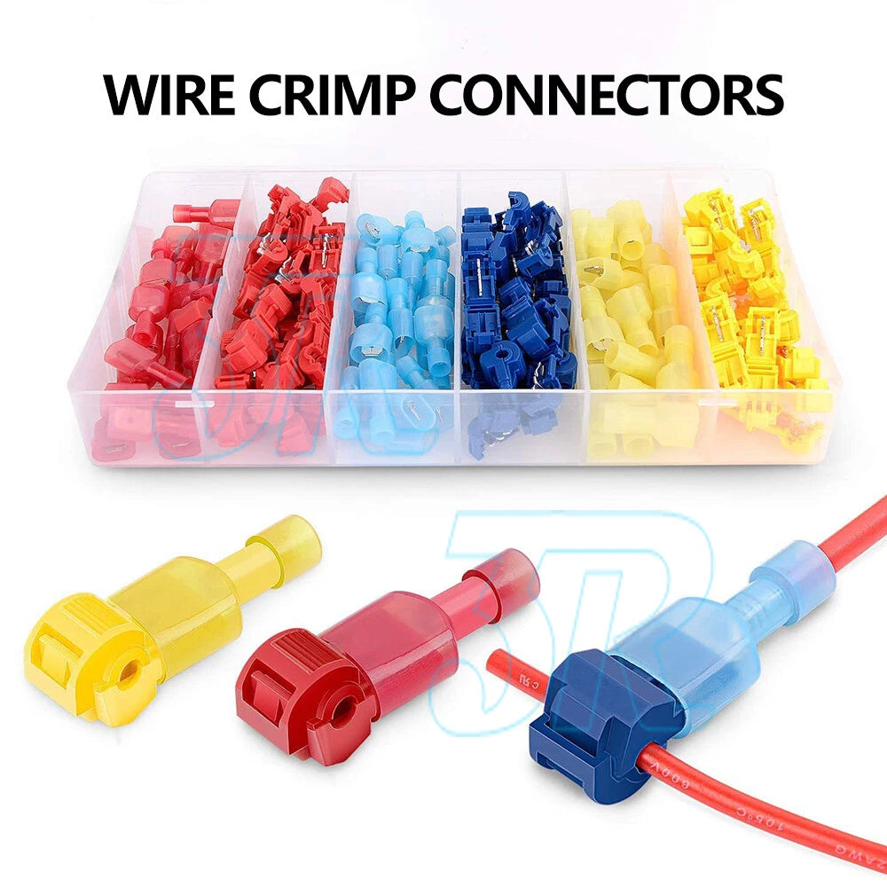 260PCS T-Tap Electrical Wire Crimp Terminals Quick Splice Cable Connectors Kit - view 1