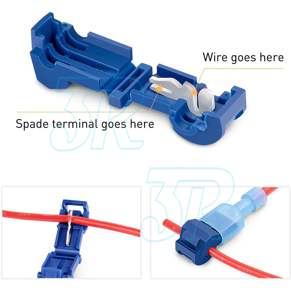 260PCS T-Tap Electrical Wire Crimp Terminals Quick Splice Cable Connectors Kit - view 2
