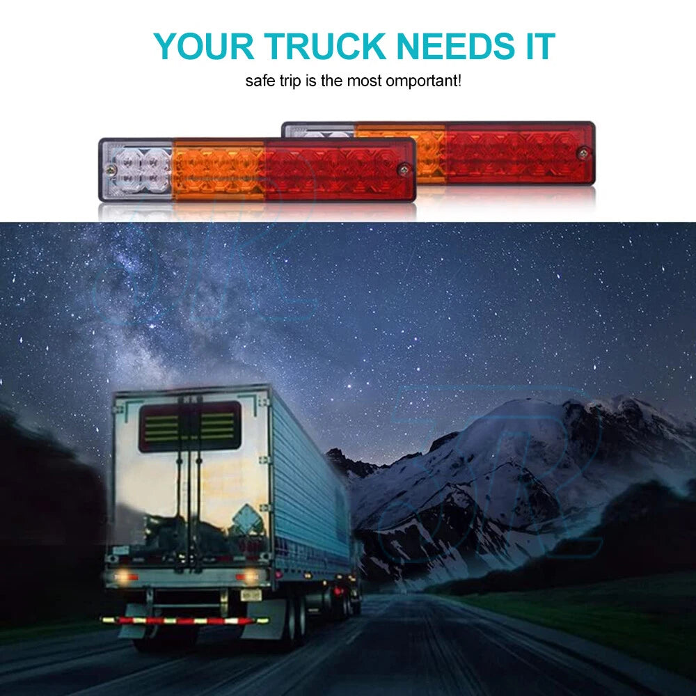 2x Trailer lights 20 LED STOP TAIL INDICATOR TRUCK CAMPER LIGHT UTE 4WD 12V - view 6