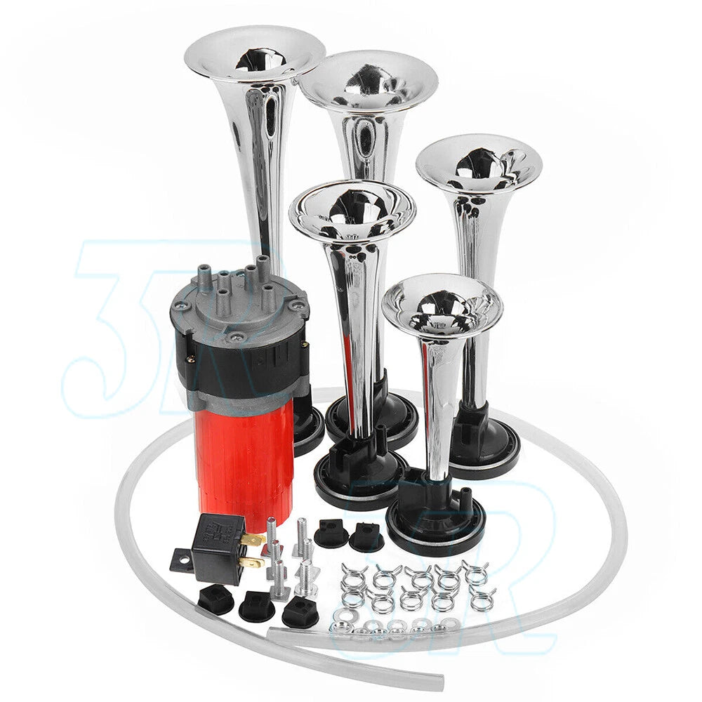 9pcs Dukes Of Hazzard Trumpets 600Db Musical Car Dixie Horn Air Compressor 12V - view 1