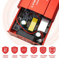 300W Power Inverter Car Converter Charger Adapter DC 12V to AC 240V 2USB 2Socket - view 3
