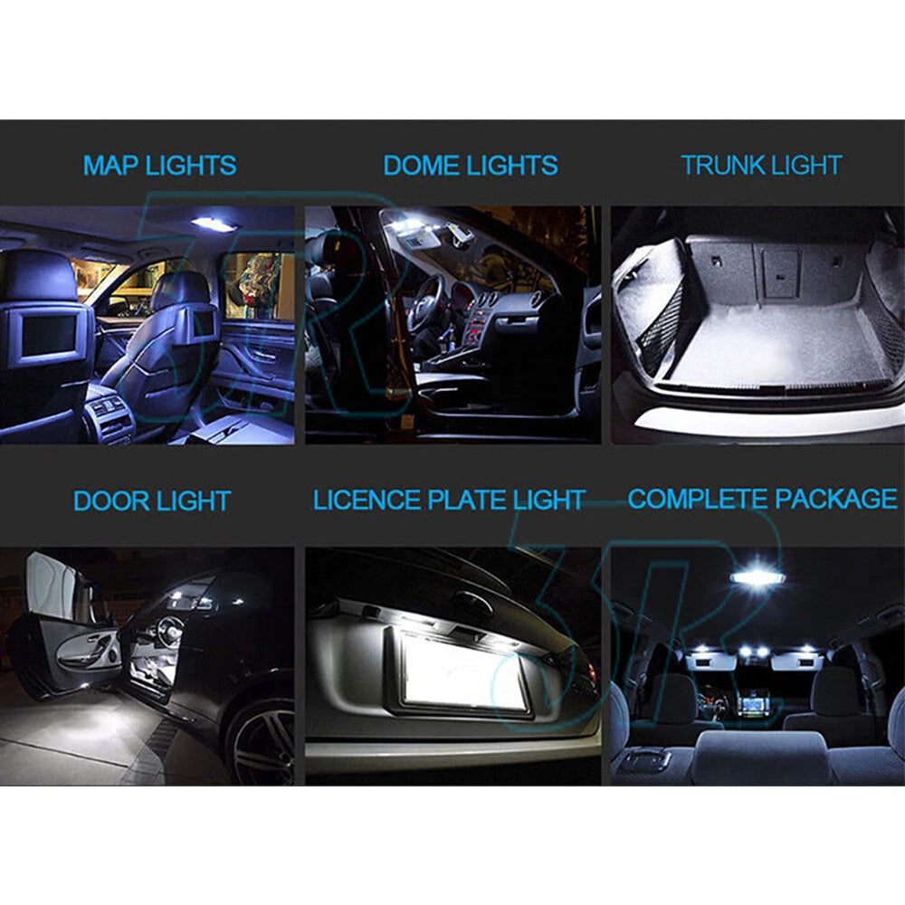 23x Car 12v Led Festoon Interior White Light Bulb 5050 5smd Auto Dome Globe DF - view 6