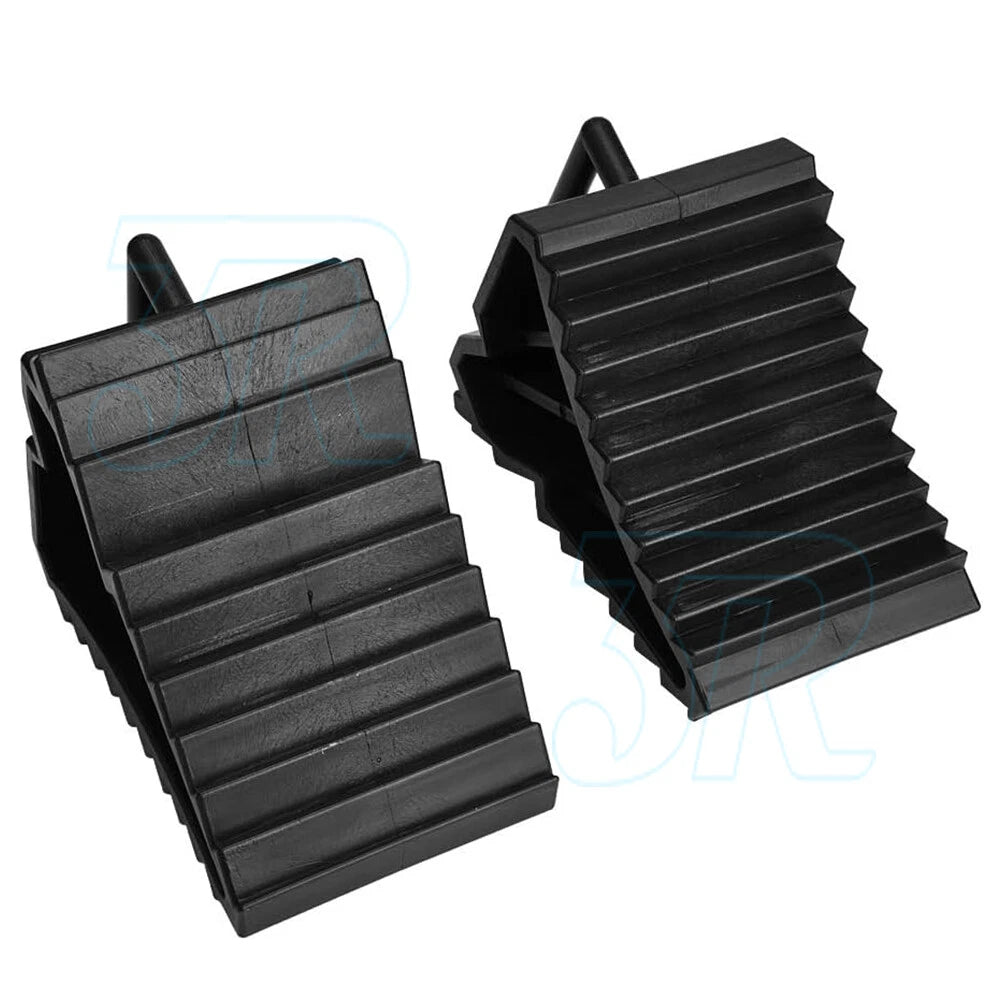 4pcs Heavy Duty Wheel Chock Tough Chocks Stops Car Trailer Boat Caravan - view 2