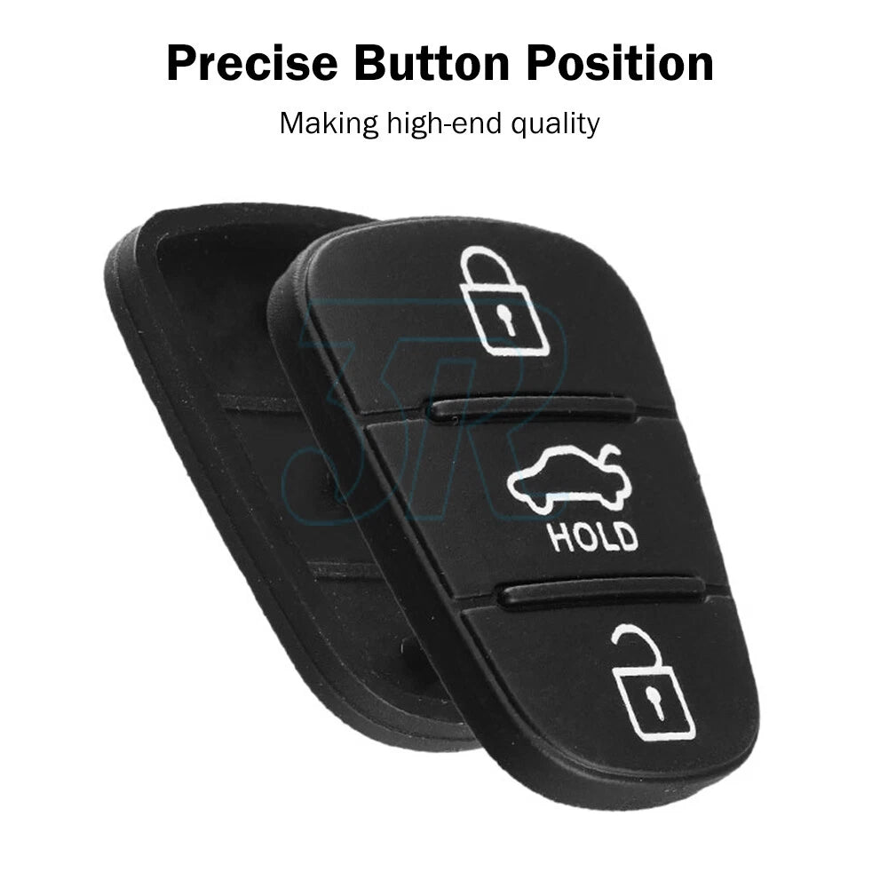2PCS For Hyundai i30 i20 Elantra 3 Button Flip Key Replacement Remote Rubber Pad - view 5