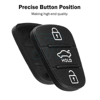 2PCS For Hyundai i30 i20 Elantra 3 Button Flip Key Replacement Remote Rubber Pad - view 5