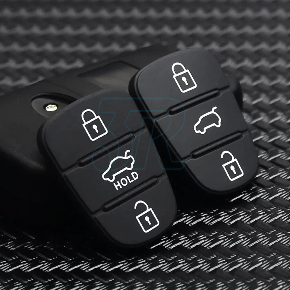 2PCS For Hyundai i30 i20 Elantra 3 Button Flip Key Replacement Remote Rubber Pad - view 8
