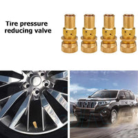 Tyre Deflators x4 Brass Air Deflator 0-60PSI Tire Valve Core Tool 4WD 4X4 - view 4