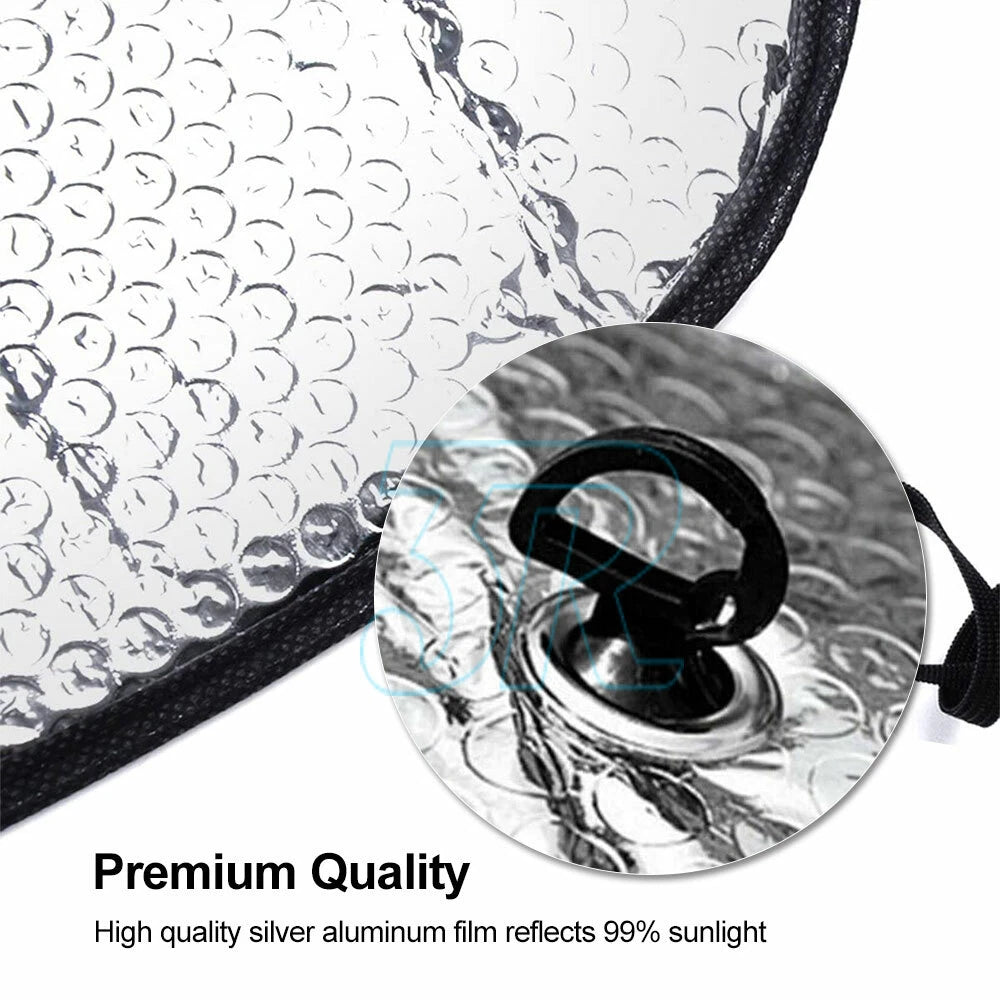 Car Windscreen Sun Shade Heat Reflective Windshield Front Rear Window UV Block - view 3