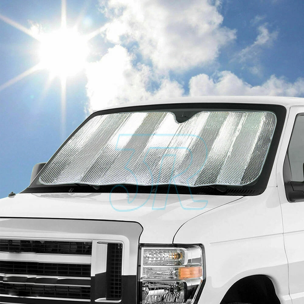 Car Windscreen Sun Shade Heat Reflective Windshield Front Rear Window UV Block - view 10