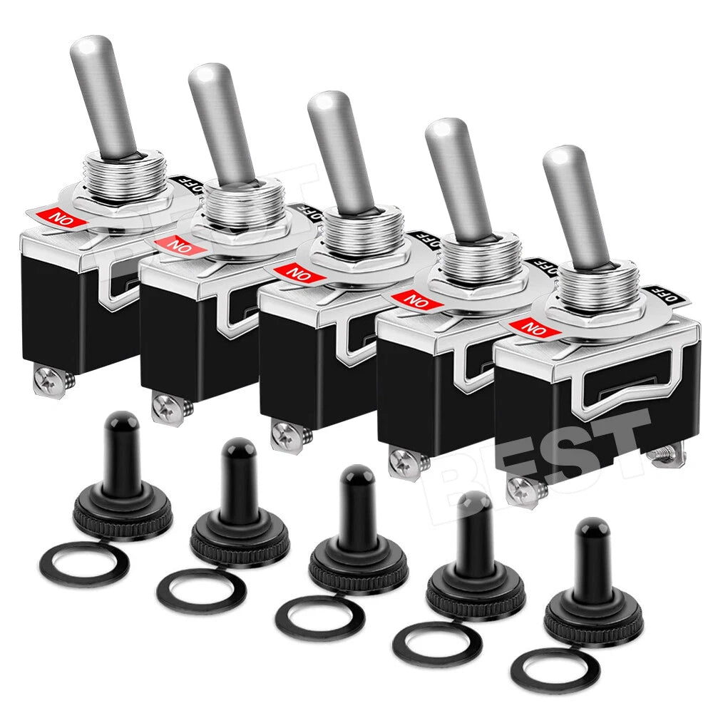 5 Set Toggle Switch 12V ON OFF Car Flick Dash Light Marine 12 Volt Switches Boat - view 10