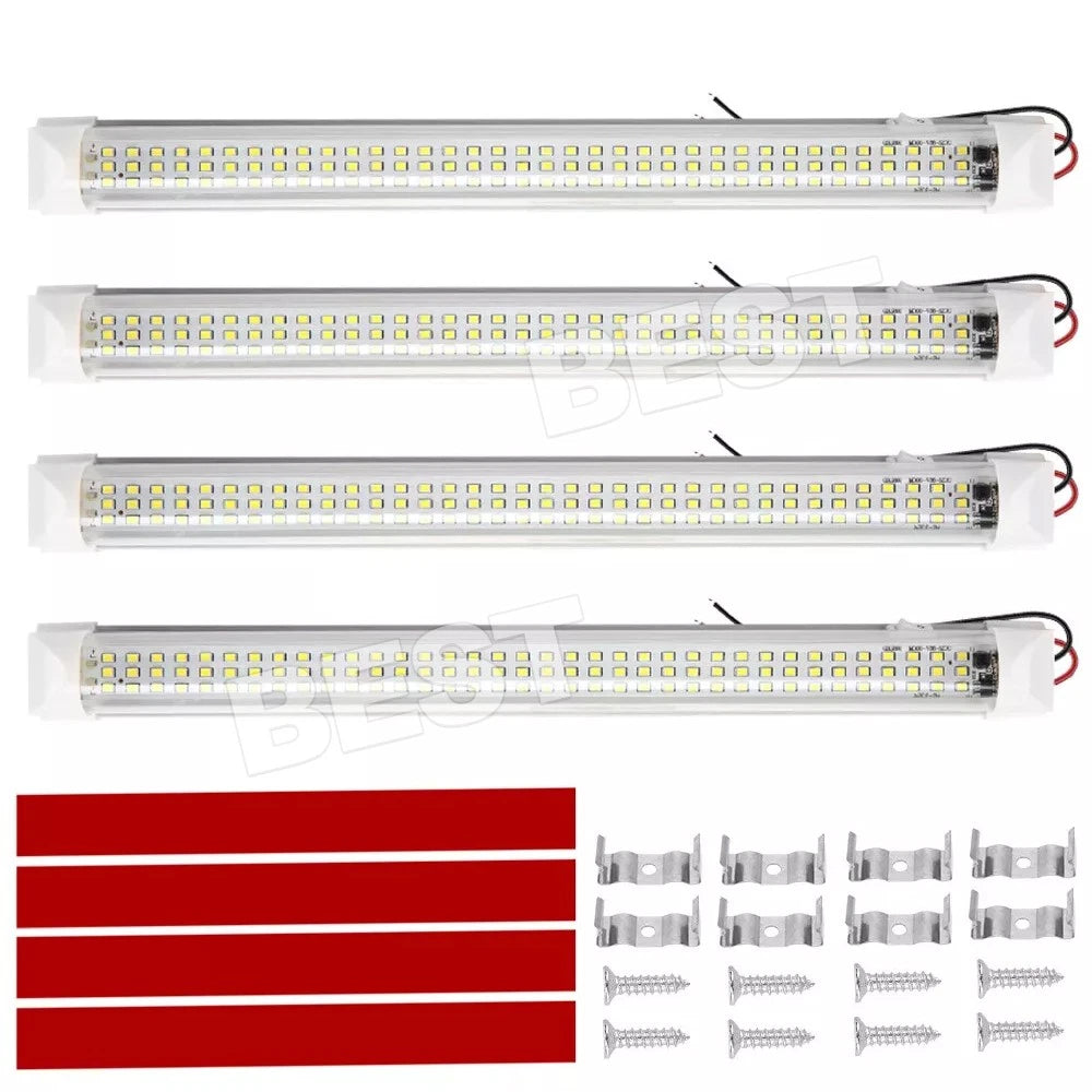 4x LED strip lights Bar Car 12V Waterproof caravan boat fishing camping lights - view 1