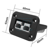 Flush Mount 50 Amp Anderson Plug Mounting Bracket Panel Cover for Caravan - view 7