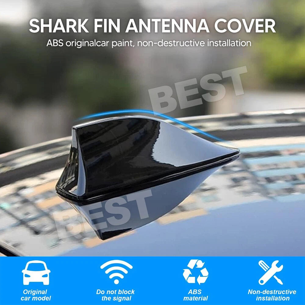 Car Antenna Shark Roof Fin AM FM Radio Signal Aerial Auto Truck Van Universal - view 1