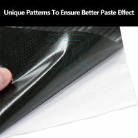 7D 1.52M x 50cm Gloss Black Carbon Fibre Fiber Vinyl Car Wrap Air Release Film - view 3