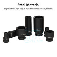 35pcs 1/2" Drive Deep Impact Socket Tool Set Metric Garage Workshop Tools 8-32MM - view 3